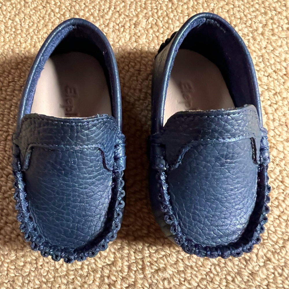 Elephantito Baby Moccasin Navy Blue